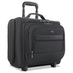 Classic Rolling Overnighter Case, Fits Devices Up to 15.6", Ballistic Polyester, 16.14 x 6.69 x 13.78, Black