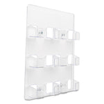 6-Pocket Business Card Holder, Holds 480 Cards, 8.5 X 1.63 X 9.75, Plastic, Clear