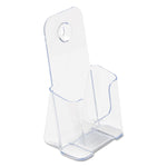 Docuholder For Countertop/wall-Mount, Leaflet Size, 4.25w X 3.25d X 7.75h, Clear