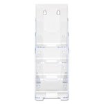 4-Compartment Docuholder, Leaflet Size, 4.88w X 6.13d X 10h, Clear