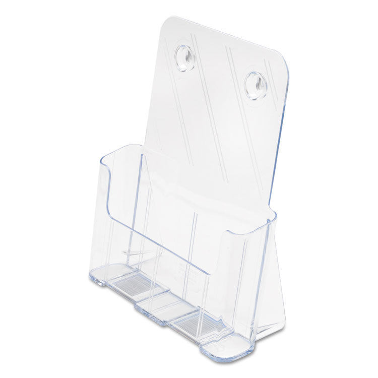 Docuholder For Countertop/wall-Mount, Magazine, 9.25w X 3.75d X 10.75h, Clear