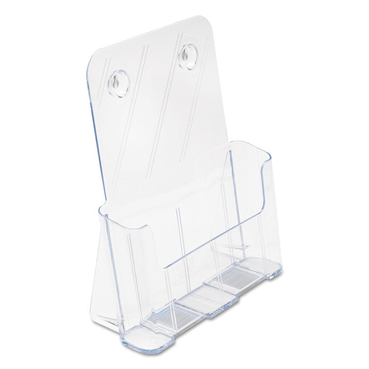 Docuholder For Countertop/wall-Mount, Magazine, 9.25w X 3.75d X 10.75h, Clear