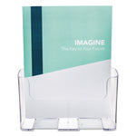 Docuholder For Countertop/wall-Mount, Magazine, 9.25w X 3.75d X 10.75h, Clear