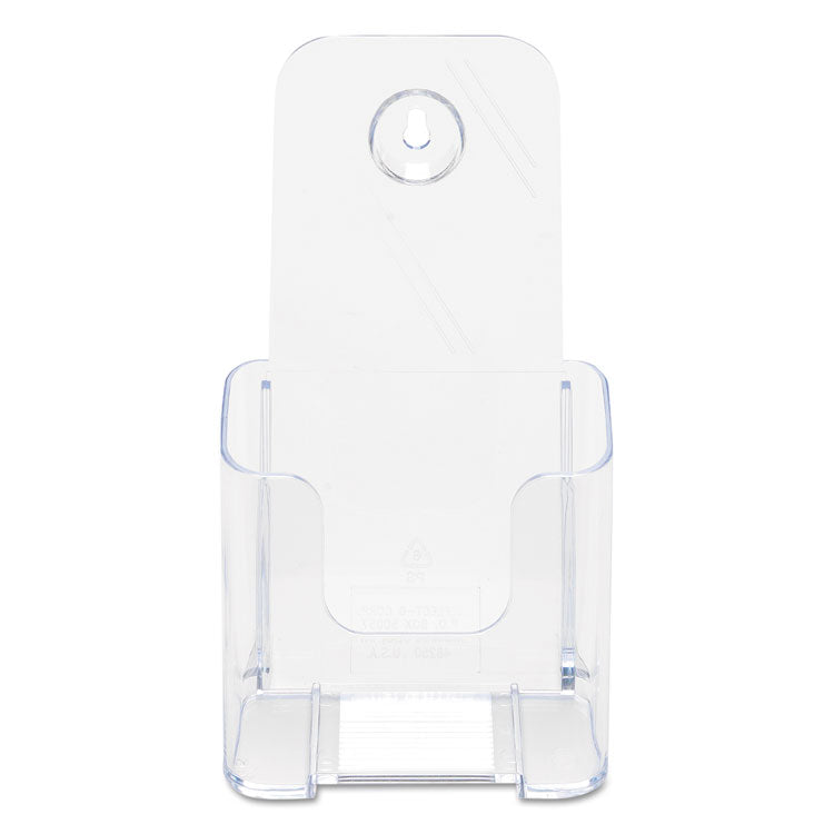 Docuholder For Countertop/wall-Mount, Leaflet Size, 4.25w X 3.25d X 7.75h, Clear
