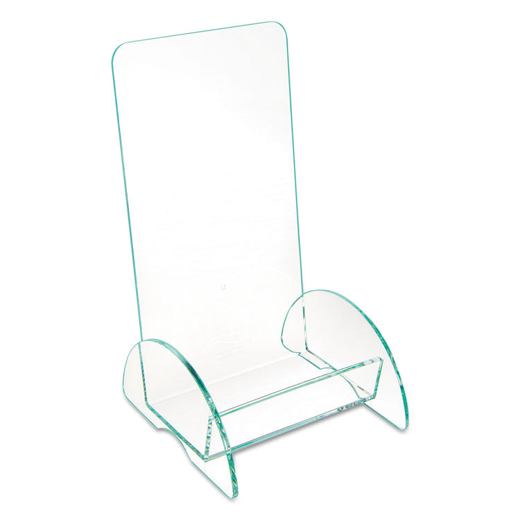 Euro-Style Docuholder, Leaflet Size, 4.5w X 4.5d X 7.88h, Green Tinted