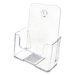 Docuholder For Countertop/wall-Mount, Booklet Size, 6.5w X 3.75d X 7.75h, Clear