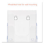 4-Compartment Docuholder, Leaflet Size, 4.88w X 6.13d X 10h, Clear