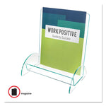 Euro-Style Docuholder, Magazine Size, 9.81w X 6.31d X11h, Green Tinted
