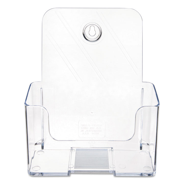 Docuholder For Countertop/wall-Mount, Booklet Size, 6.5w X 3.75d X 7.75h, Clear
