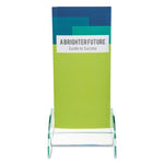 Euro-Style Docuholder, Leaflet Size, 4.5w X 4.5d X 7.88h, Green Tinted