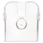 Docuholder For Countertop/wall-Mount W/card Holder, 4.38w X 4.25d X 7.75h, Clear