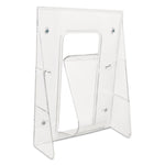 Stand-Tall Wall-Mount Literature Rack, Magazine, 9.13w X 3.25d X 11.88h, Clear