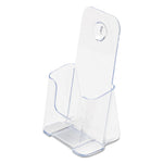 Docuholder For Countertop/wall-Mount, Leaflet Size, 4.25w X 3.25d X 7.75h, Clear