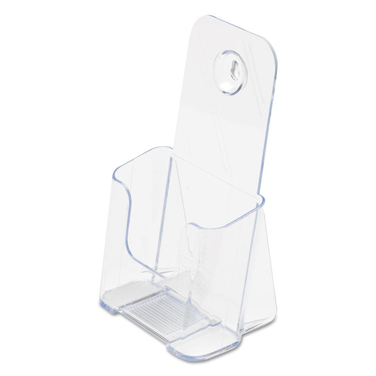 Docuholder For Countertop/wall-Mount, Leaflet Size, 4.25w X 3.25d X 7.75h, Clear