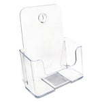 Docuholder For Countertop/wall-Mount, Booklet Size, 6.5w X 3.75d X 7.75h, Clear