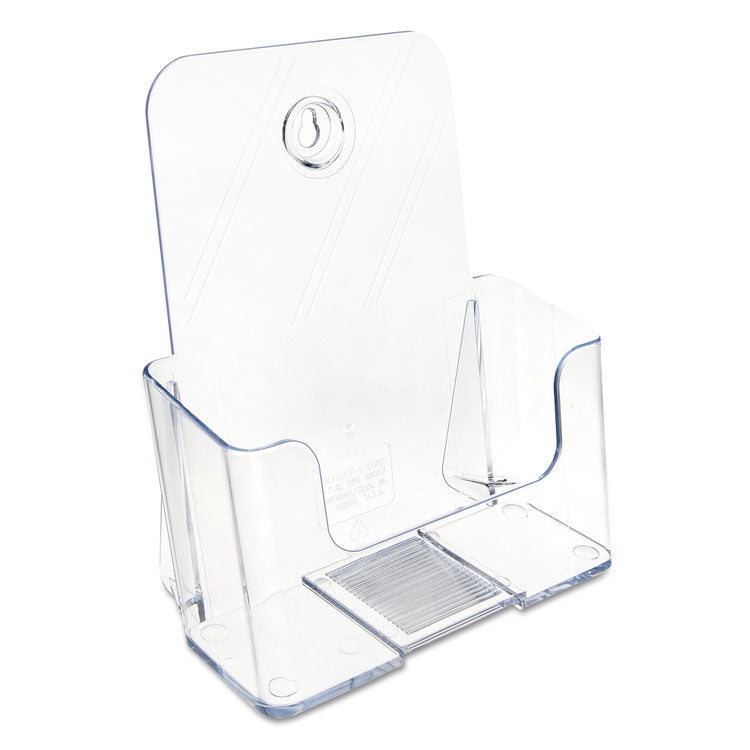 Docuholder For Countertop/wall-Mount, Booklet Size, 6.5w X 3.75d X 7.75h, Clear