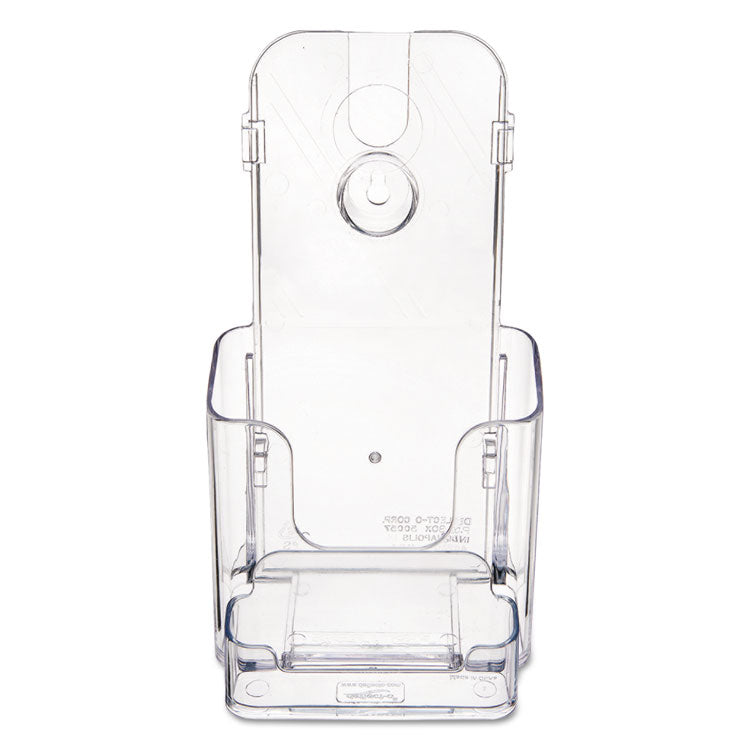 Docuholder For Countertop/wall-Mount W/card Holder, 4.38w X 4.25d X 7.75h, Clear