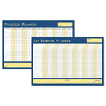 100% Recycled All-Purpose/Vacation Planner, 12-Month Planning/Scheduling Calendar, 36" x 24", Multicolor Surface