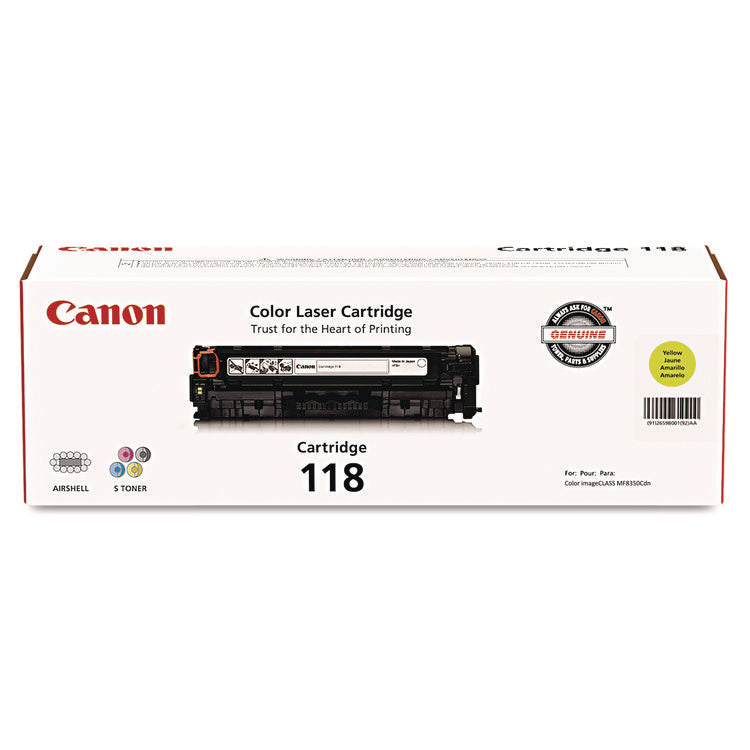2659b001 (118) Toner, 2,900 Page-Yield, Yellow