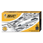 Clic Stic Ballpoint Pen Value Pack, Retractable, Medium 1 Mm, Black Ink, White Barrel, 24/pack