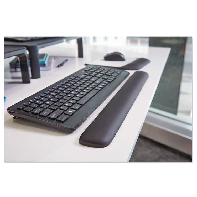 Gel Wrist Rest for Keyboards, 19 x 2, Black