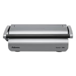 Quasar 500 Manual Comb Binding System, 500 Sheets, 18.13 X 15.38 X 5.13, Metallic Gray