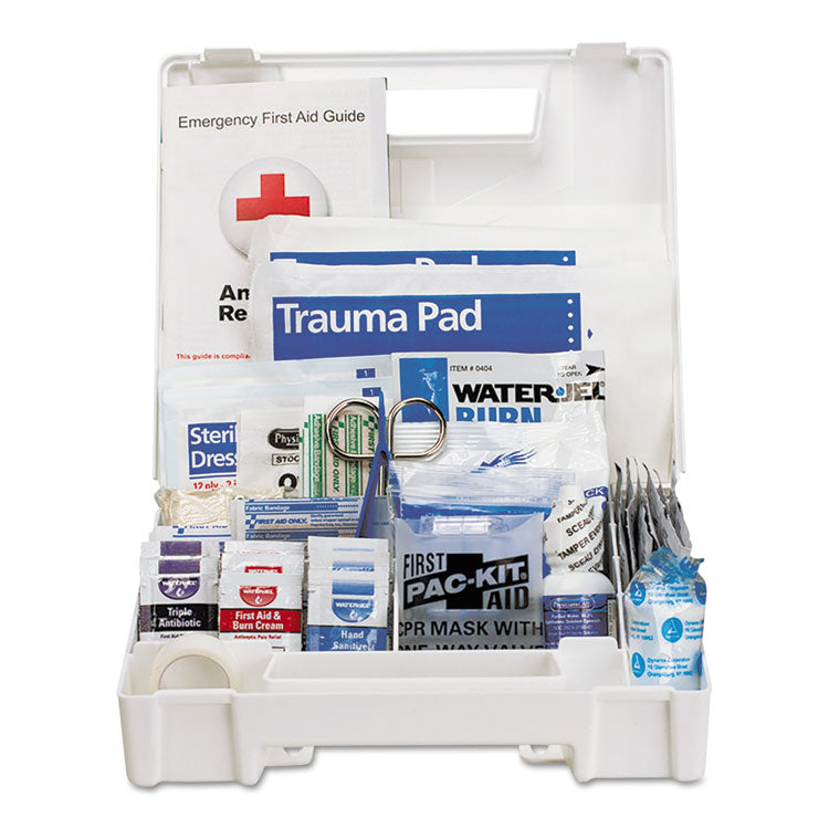 Type I and II First Aid Kit for 25 People, 141 Pieces, Plastic Case