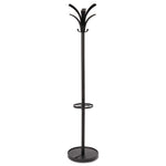 Brio Coat Stand, 13.75w X 13.75d X 66.25h, Black