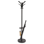 Brio Coat Stand, 13.75w X 13.75d X 66.25h, Black