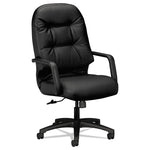 Pillow-Soft 2090 Series Executive High-Back Swivel/tilt Chair, Supports Up To 300 Lb, 16.75" To 21.25" Seat Height, Black