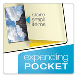 Idea Collective Journal with Elastic Closure, 1-Subject, Wide/Legal Rule, Black Hardcover, (120) 8.25 x 5 Sheets