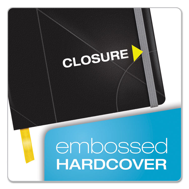 Idea Collective Journal with Elastic Closure, 1-Subject, Wide/Legal Rule, Black Hardcover, (120) 8.25 x 5 Sheets