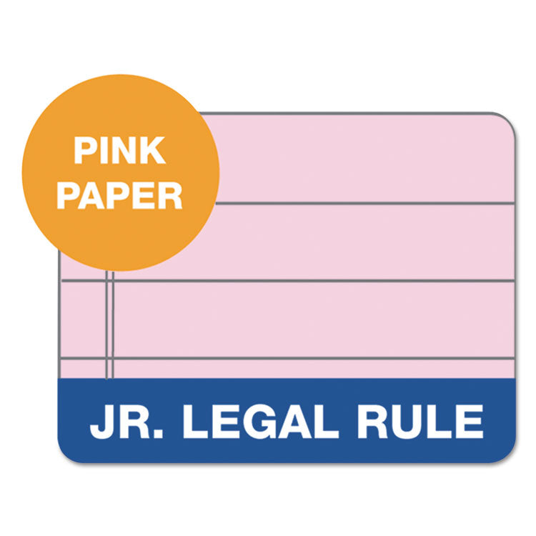 Prism + Colored Writing Pads, Narrow Rule, 50 Pastel Pink 5 X 8 Sheets, 12/pack