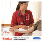 X50 Cloths, 1/4 Fold, 12.5 x 10, White, 26/Pack, 32 Packs/Carton