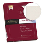 100% Cotton Premium Weight Linen Resume Paper, 32 lb Bond Weight, 8.5 x 11, Almond, 100/Pack