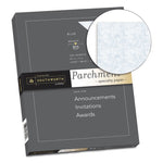 Parchment Specialty Paper, 24 lb Bond Weight, 8.5 x 11, Blue, 100/Box