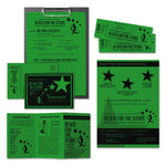 Color Cardstock, 65 lb Cover Weight, 8.5 x 11, Gamma Green, 250/Pack