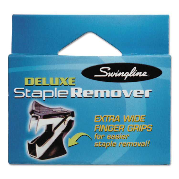 Deluxe Jaw-Style Staple Remover, Black