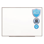 Fusion Nano-Clean Magnetic Whiteboard, 72" x 48", White Surface, Satin Aluminum Frame
