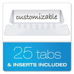 Colored Hanging Folders, Letter Size, 1/5-Cut Tabs, Blue, 25/Box