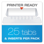 Colored Reinforced Hanging Folders, Letter Size, 1/5-Cut Tabs, Black, 25/Box