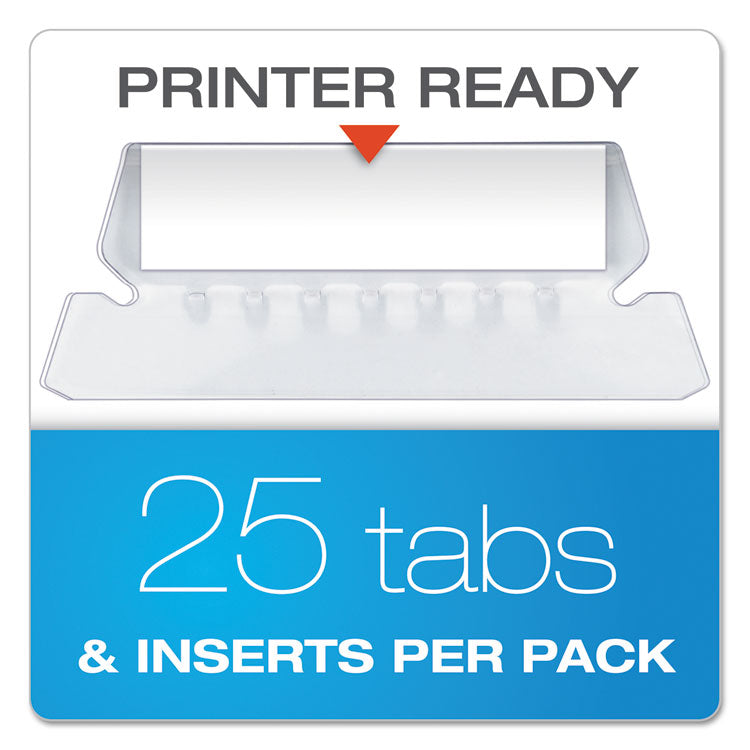 Colored Reinforced Hanging Folders, Letter Size, 1/5-Cut Tabs, Black, 25/Box