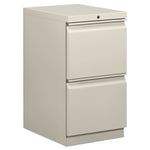Mobile Pedestals, Left Or Right, 2 Legal/letter-Size File Drawers, Light Gray, 15" X 20" X 28"