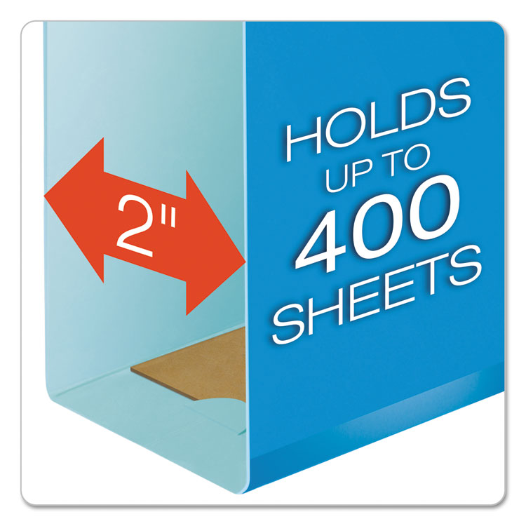 Extra Capacity Reinforced Hanging File Folders with Box Bottom w/ Tabs, 2" Capacity, Legal, 1/5-Cut Tabs, Asst Colors,25/BX