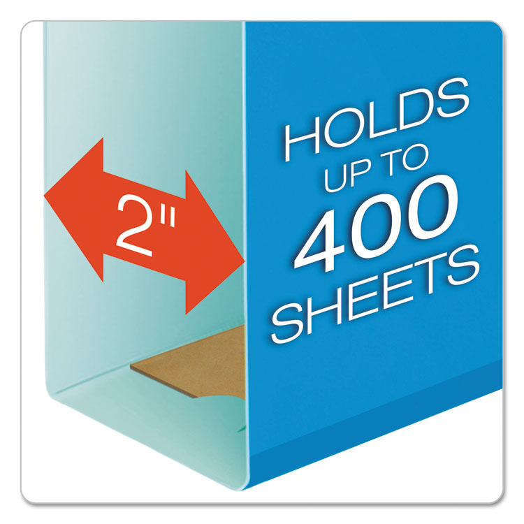 Extra Capacity Reinforced Hanging File Folders with Box Bottom, 2" Capacity, Letter Size, 1/5-Cut Tab, Assorted Colors,25/BX