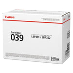 0287c001 (039) Toner, 11,000 Page-Yield, Black
