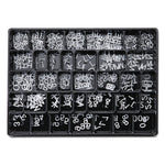 4400 Series Character Set for Felt Surfaces, 0.5" Tall, White Characters, 300/Set