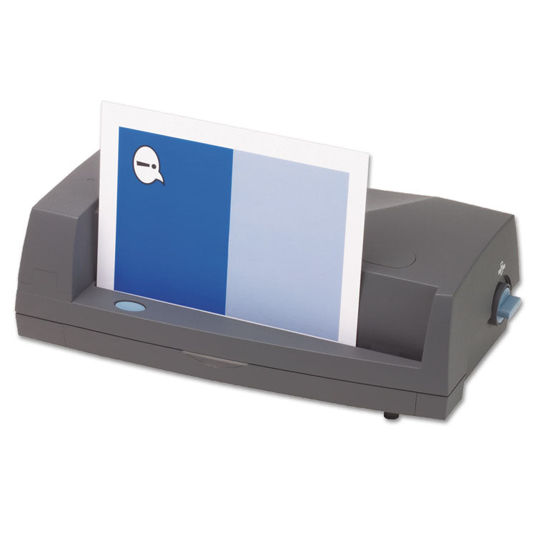 24-Sheet 3230 Electric Two- To Three-Hole Adjustable Punch, 9/32" Holes, Gray