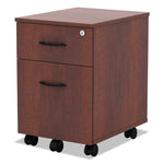 Alera Valencia Series Mobile Pedestal, Left/right, 2-Drawers: Box/file, Legal/letter, Medium Cherry, 15.88" X 19.13" X 22.88"