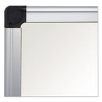 Porcelain Value Dry Erase Board, 48" x 72", White Surface, Satin Aluminum Frame